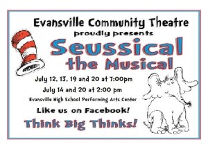 Seussical Promo Single Show Flyer